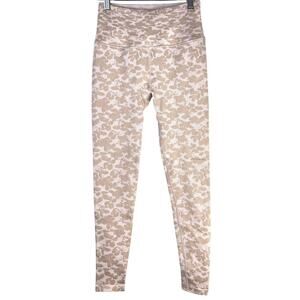 Spiritual Gangster Pink/Tan Love Sculpt Jacquard High Rise Leggings Women's M/L